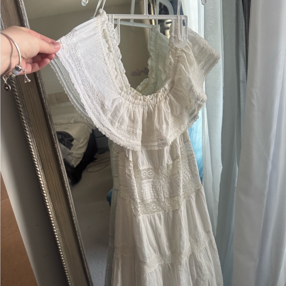 Elegant White off shoulder Dress